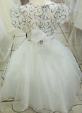 Black & White Flower Girl Dress