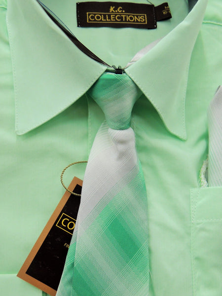 Kids Long Sleeve Dress Shirt - Mint